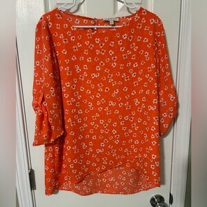 Floral Orange Women's Top
